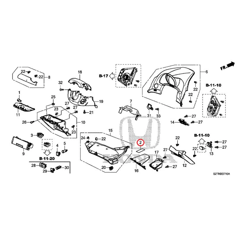 [NEW] JDM HONDA CR-Z ZF2 2014 Instrument panel garnish (driver side) GENUINE OEM - Image 3