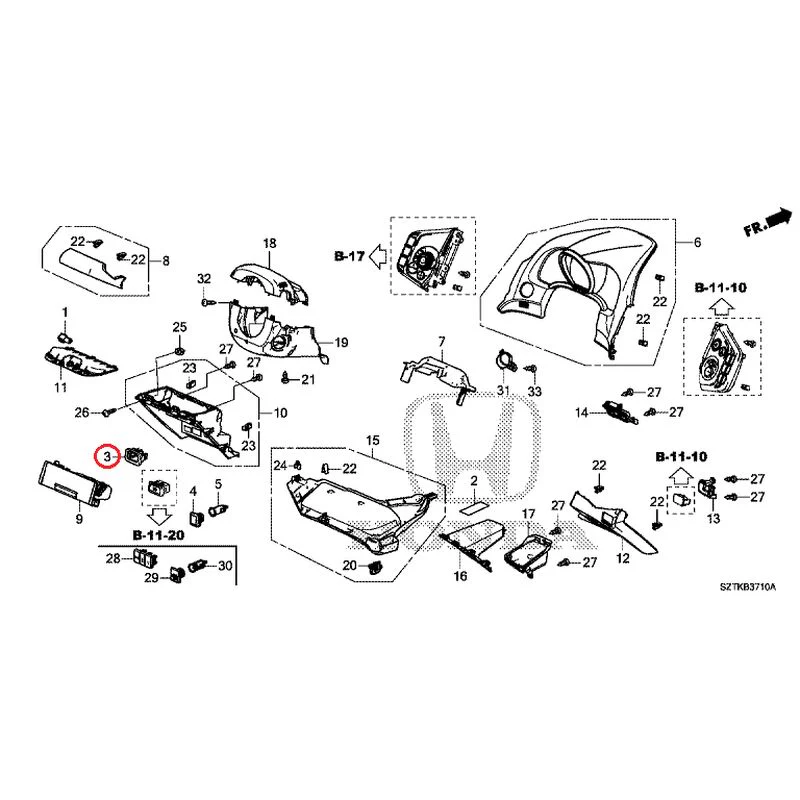 [NEW] JDM HONDA CR-Z ZF2 2014 Instrument panel garnish (driver side) GENUINE OEM - Image 4