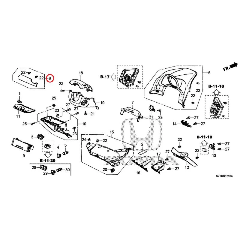 [NEW] JDM HONDA CR-Z ZF2 2014 Instrument panel garnish (driver side) GENUINE OEM - Image 9