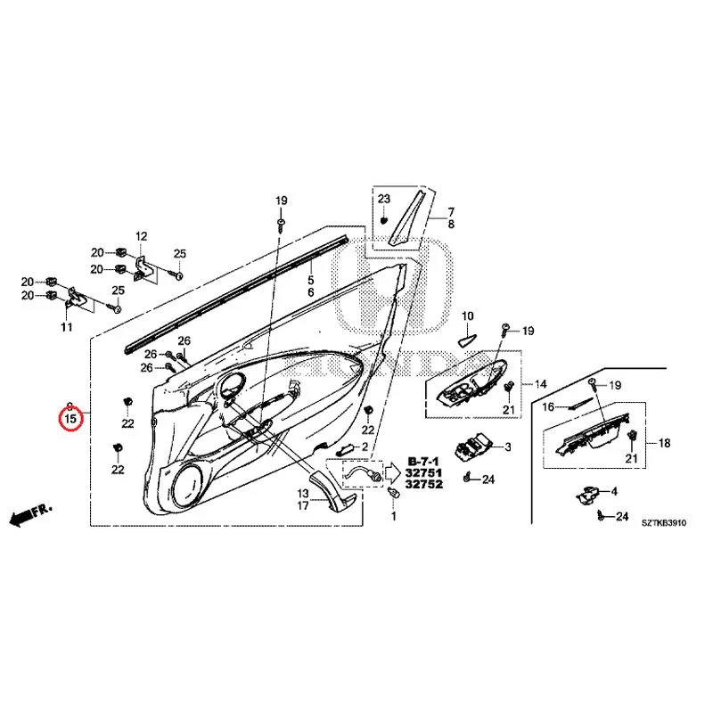 [NEW] JDM HONDA CR-Z ZF2 2014 Door Linings GENUINE OEM - Image 19