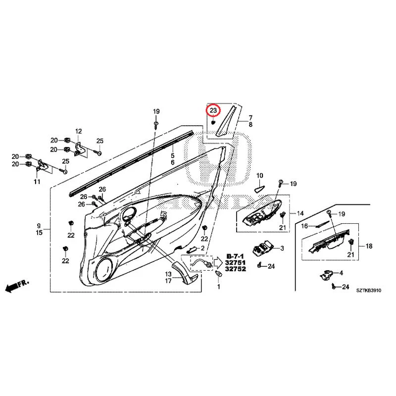 [NEW] JDM HONDA CR-Z ZF2 2014 Door Linings GENUINE OEM - Image 27