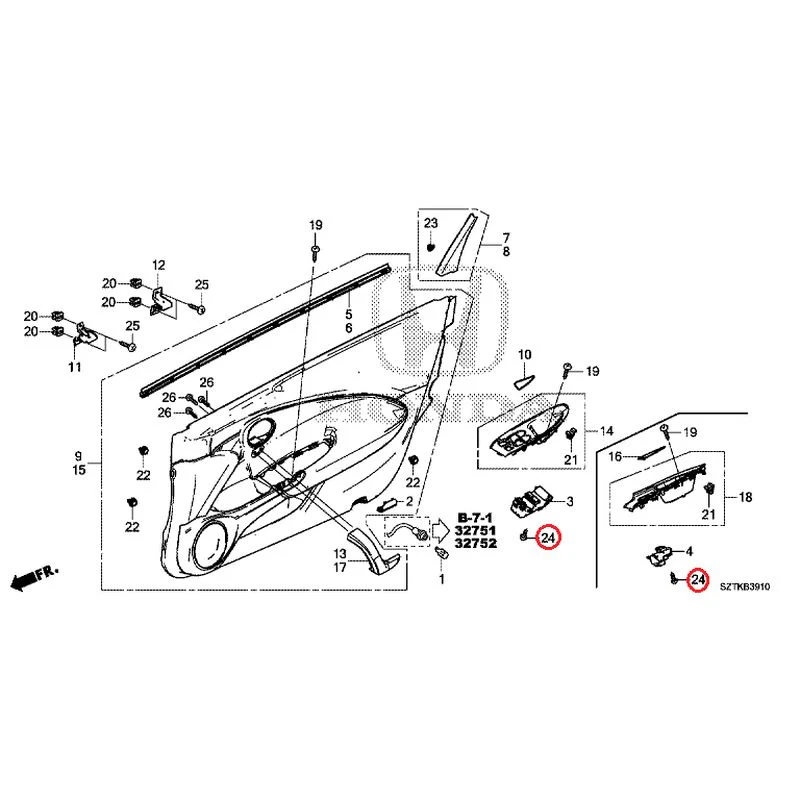 [NEW] JDM HONDA CR-Z ZF2 2014 Door Linings GENUINE OEM - Image 28
