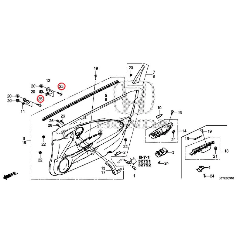 [NEW] JDM HONDA CR-Z ZF2 2014 Door Linings GENUINE OEM - Image 29