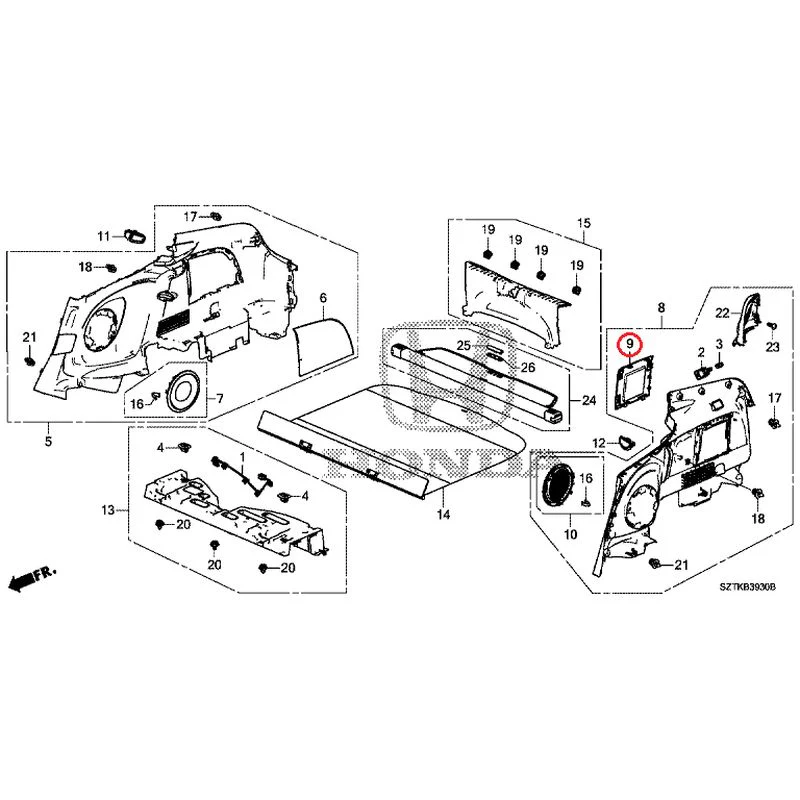 [NEW] JDM HONDA CR-Z ZF2 2014 Side Lining GENUINE OEM - Image 10