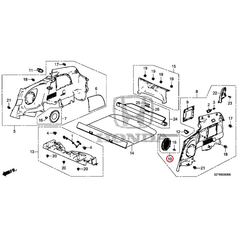 [NEW] JDM HONDA CR-Z ZF2 2014 Side Lining GENUINE OEM - Image 11
