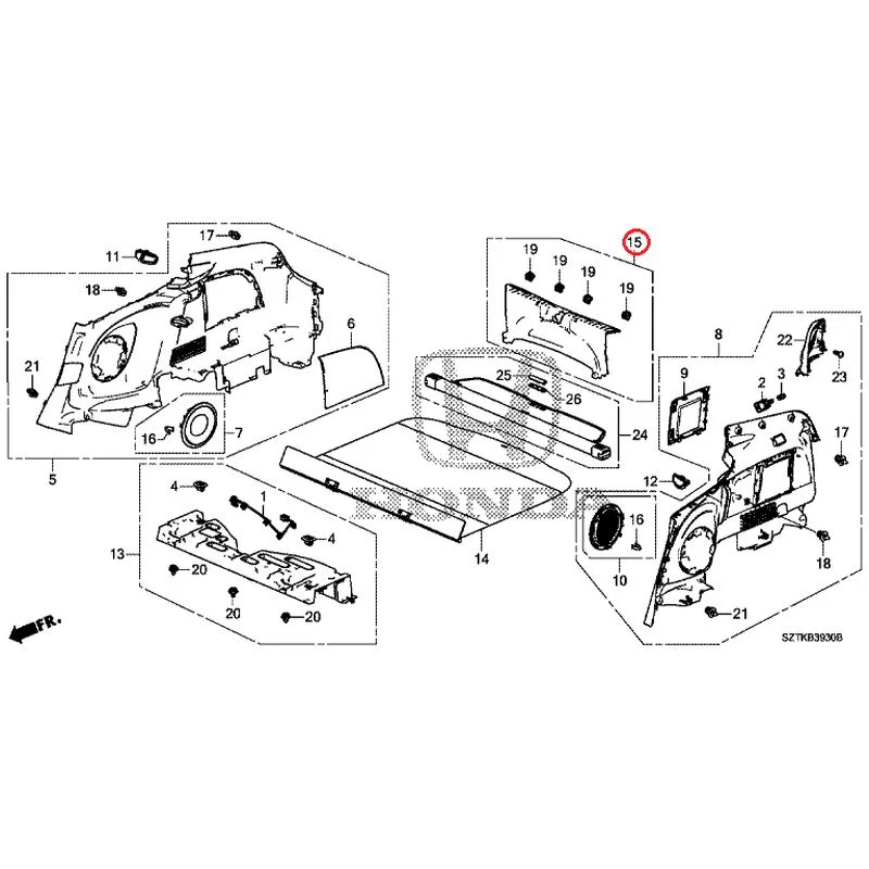 [NEW] JDM HONDA CR-Z ZF2 2014 Side Lining GENUINE OEM - Image 17