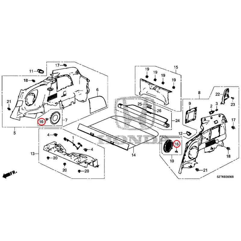 [NEW] JDM HONDA CR-Z ZF2 2014 Side Lining GENUINE OEM - Image 18