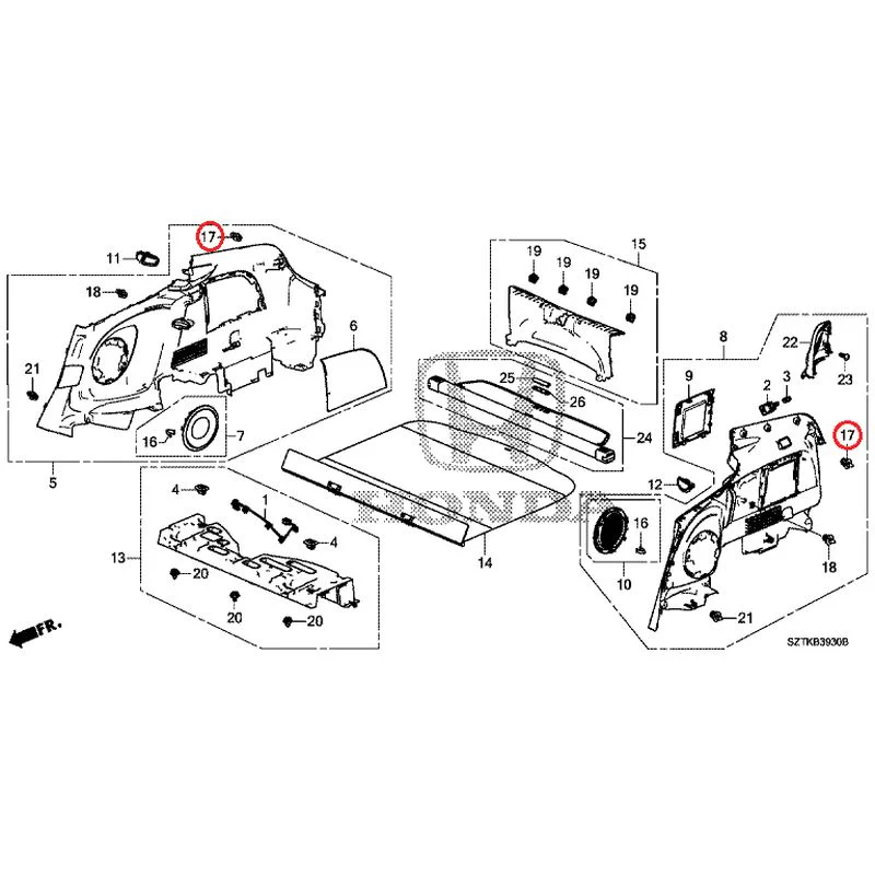 [NEW] JDM HONDA CR-Z ZF2 2014 Side Lining GENUINE OEM - Image 19