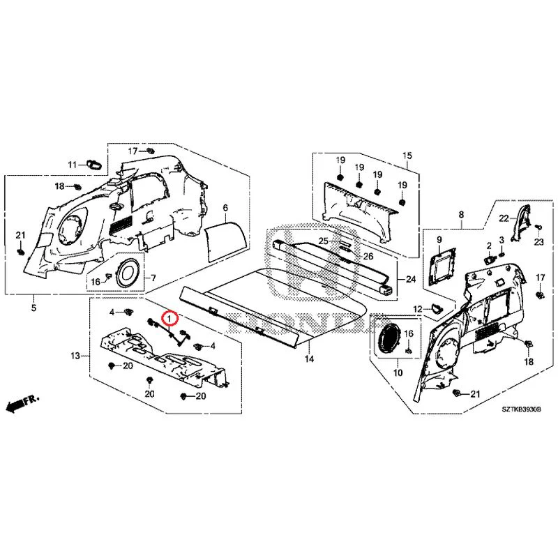 [NEW] JDM HONDA CR-Z ZF2 2014 Side Lining GENUINE OEM - Image 2