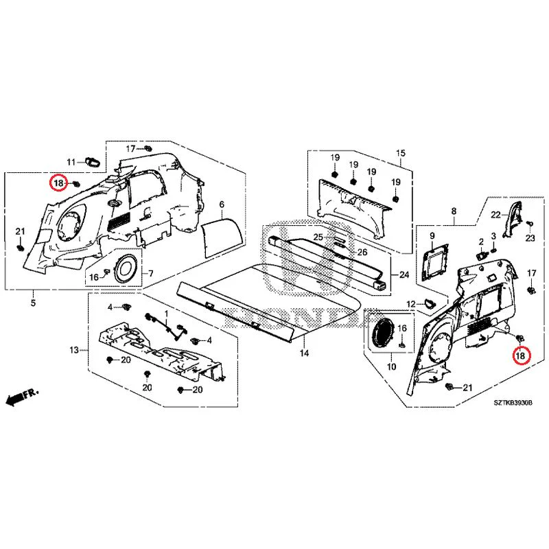 [NEW] JDM HONDA CR-Z ZF2 2014 Side Lining GENUINE OEM - Image 20