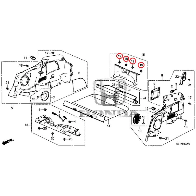 [NEW] JDM HONDA CR-Z ZF2 2014 Side Lining GENUINE OEM - Image 21