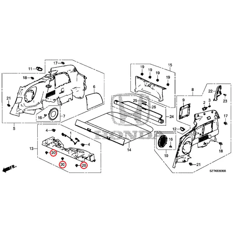 [NEW] JDM HONDA CR-Z ZF2 2014 Side Lining GENUINE OEM - Image 22