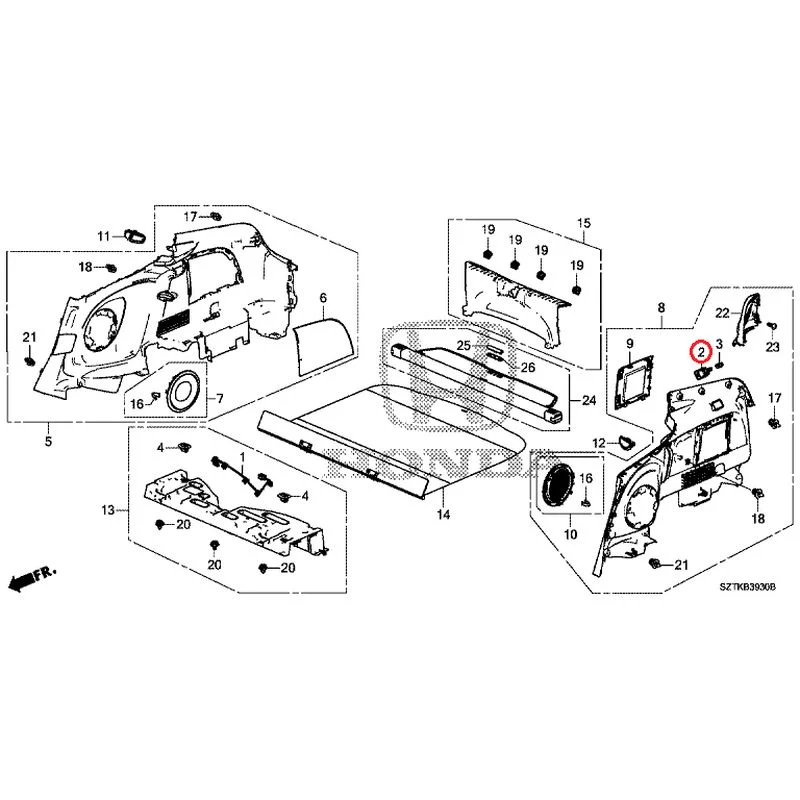 [NEW] JDM HONDA CR-Z ZF2 2014 Side Lining GENUINE OEM - Image 3