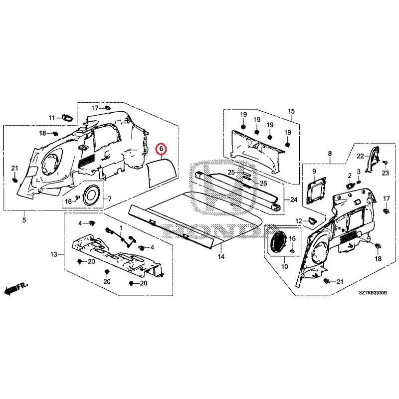[NEW] JDM HONDA CR-Z ZF2 2014 Side Lining GENUINE OEM - Image 7