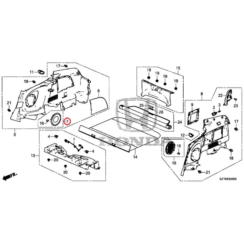 [NEW] JDM HONDA CR-Z ZF2 2014 Side Lining GENUINE OEM - Image 8