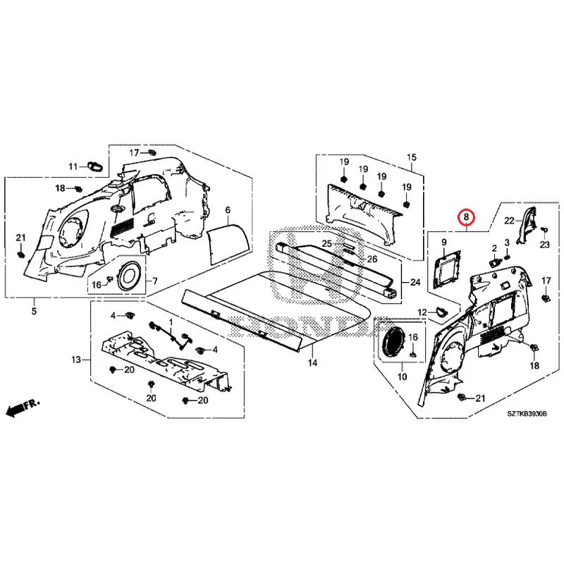 [NEW] JDM HONDA CR-Z ZF2 2014 Side Lining GENUINE OEM - Image 9