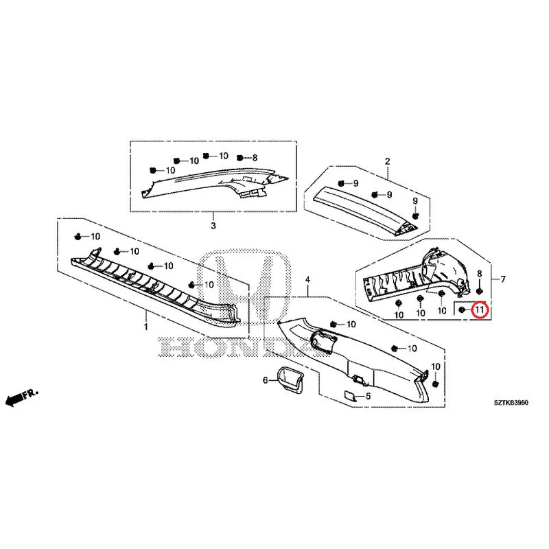 [NEW] JDM HONDA CR-Z ZF2 2014 Tailgate Lining GENUINE OEM - Image 10