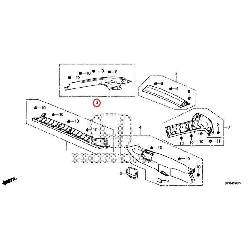 [NEW] JDM HONDA CR-Z ZF2 2014 Tailgate Lining GENUINE OEM - Image 2