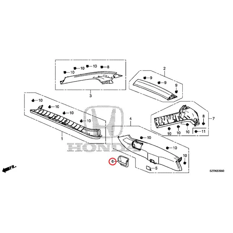 [NEW] JDM HONDA CR-Z ZF2 2014 Tailgate Lining GENUINE OEM - Image 5