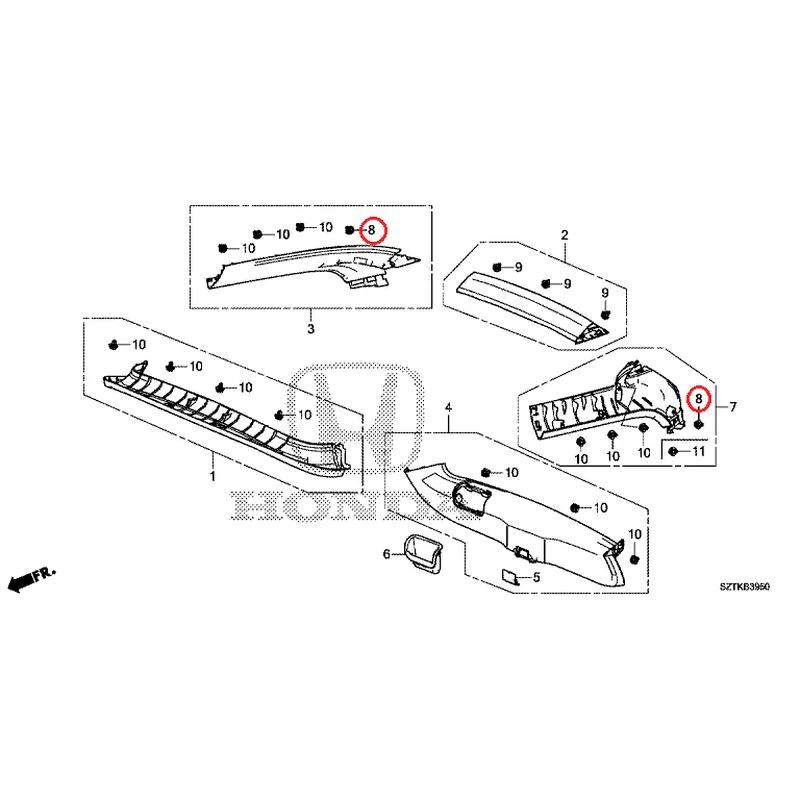 [NEW] JDM HONDA CR-Z ZF2 2014 Tailgate Lining GENUINE OEM - Image 7