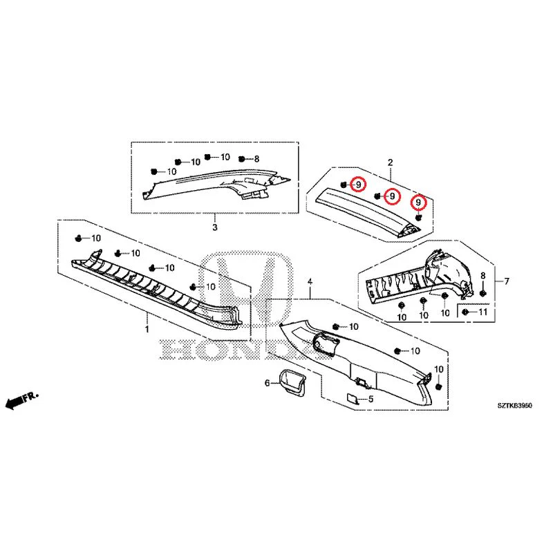 [NEW] JDM HONDA CR-Z ZF2 2014 Tailgate Lining GENUINE OEM - Image 8