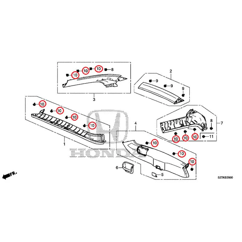 [NEW] JDM HONDA CR-Z ZF2 2014 Tailgate Lining GENUINE OEM - Image 9