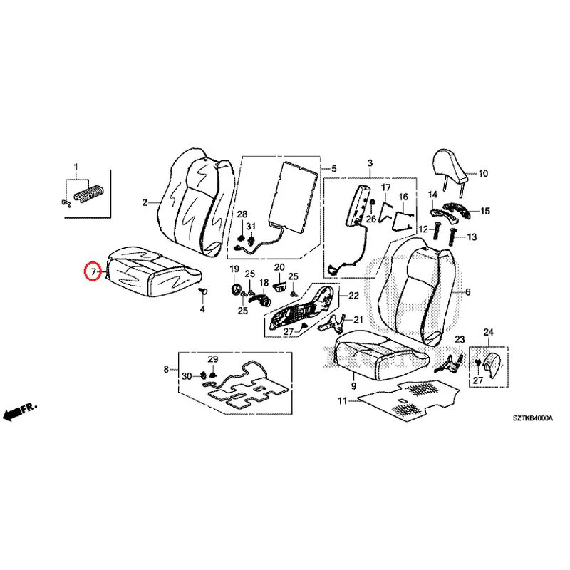 [NEW] JDM HONDA CR-Z ZF2 2014 Front Seat (Driver's Side) GENUINE OEM - Image 11