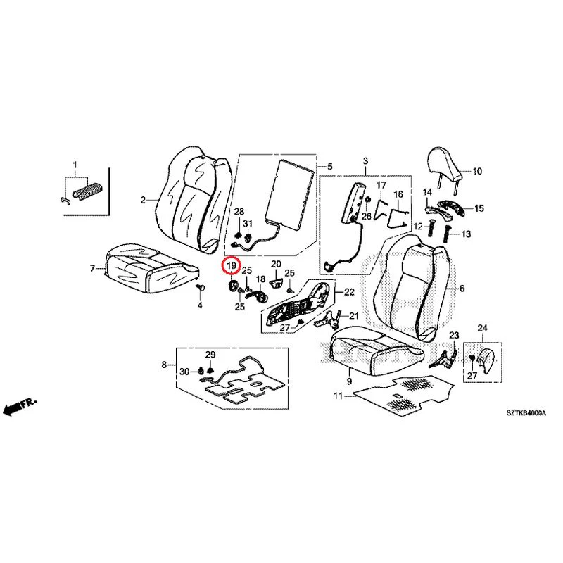 [NEW] JDM HONDA CR-Z ZF2 2014 Front Seat (Driver's Side) GENUINE OEM - Image 24