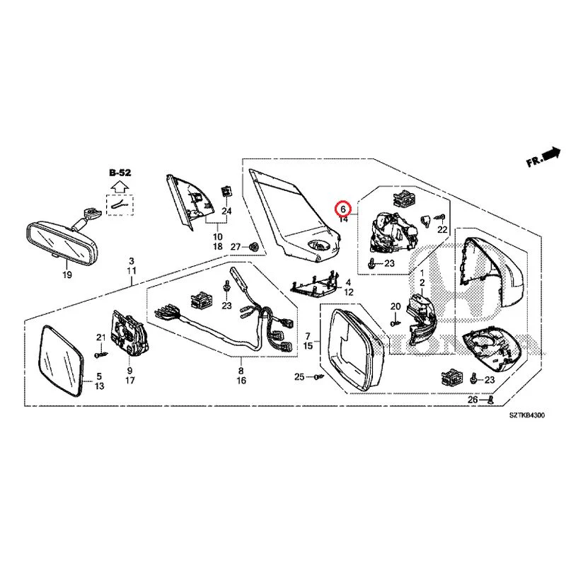 [NEW] JDM HONDA CR-Z ZF2 2014 Mirrors GENUINE OEM - Image 13