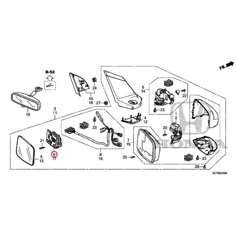 [NEW] JDM HONDA CR-Z ZF2 2014 Mirrors GENUINE OEM - Image 22