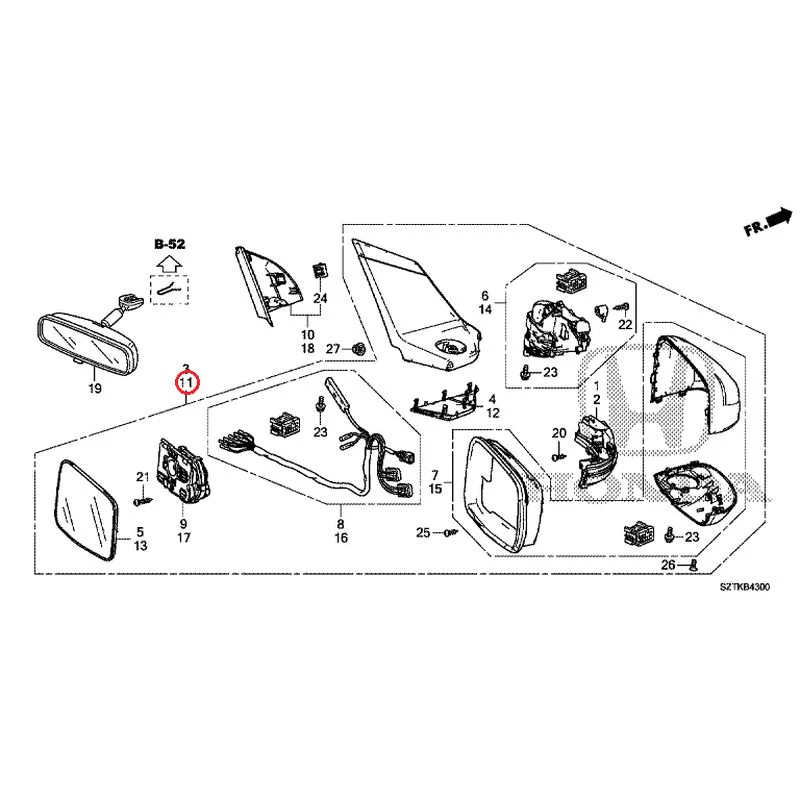 [NEW] JDM HONDA CR-Z ZF2 2014 Mirrors GENUINE OEM - Image 30