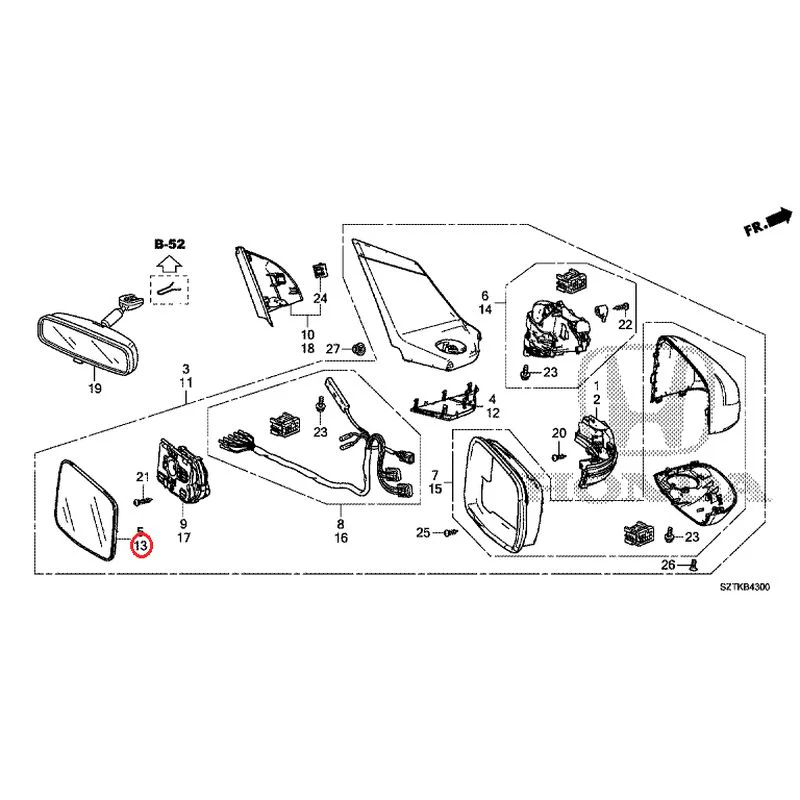 [NEW] JDM HONDA CR-Z ZF2 2014 Mirrors GENUINE OEM - Image 32