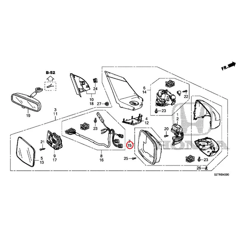 [NEW] JDM HONDA CR-Z ZF2 2014 Mirrors GENUINE OEM - Image 38