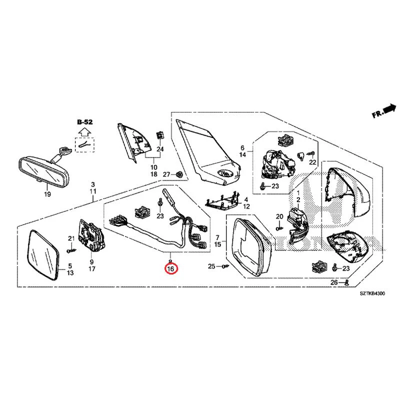 [NEW] JDM HONDA CR-Z ZF2 2014 Mirrors GENUINE OEM - Image 41