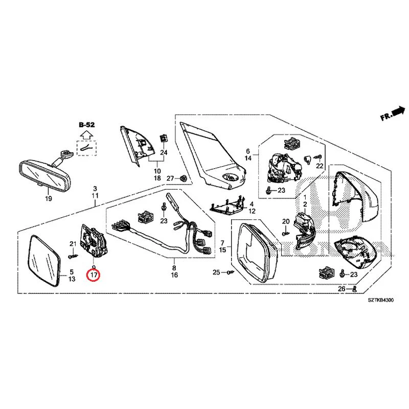 [NEW] JDM HONDA CR-Z ZF2 2014 Mirrors GENUINE OEM - Image 42
