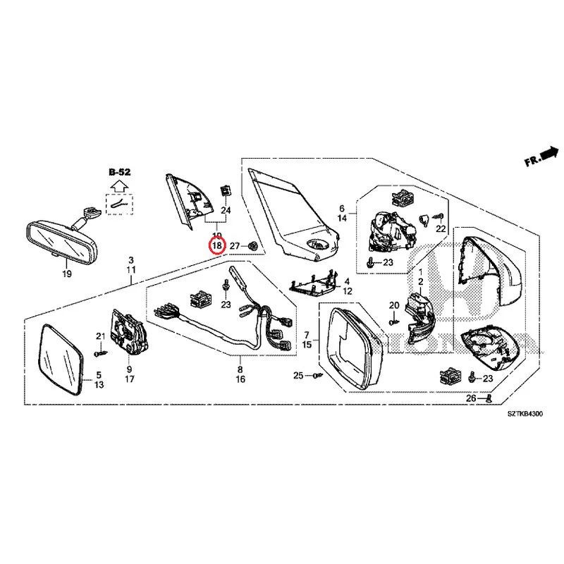 [NEW] JDM HONDA CR-Z ZF2 2014 Mirrors GENUINE OEM - Image 43