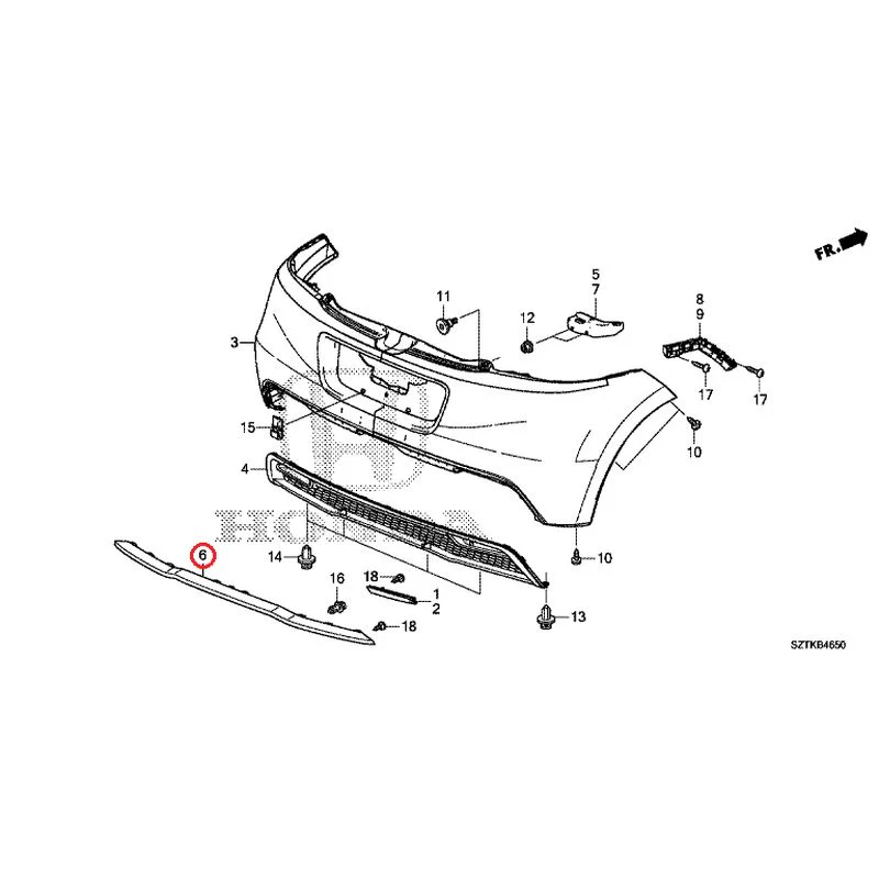 [NEW] JDM HONDA CR-Z ZF2 2014 Rear Bumper GENUINE OEM - Image 19