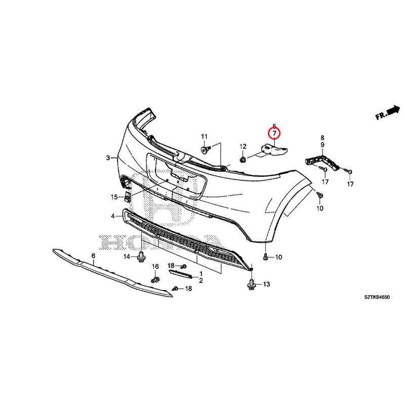 [NEW] JDM HONDA CR-Z ZF2 2014 Rear Bumper GENUINE OEM - Image 21