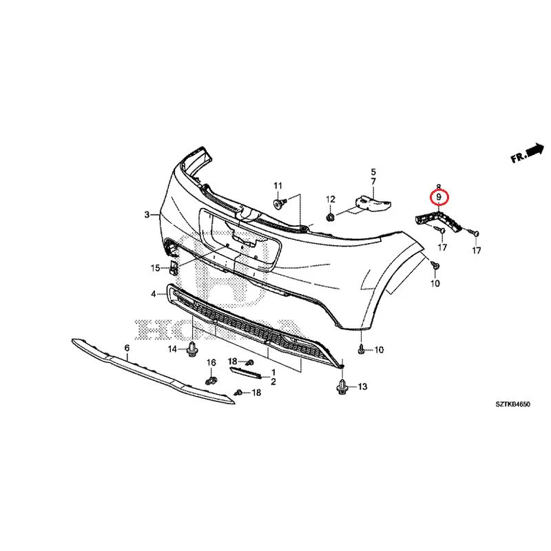 [NEW] JDM HONDA CR-Z ZF2 2014 Rear Bumper GENUINE OEM - Image 23
