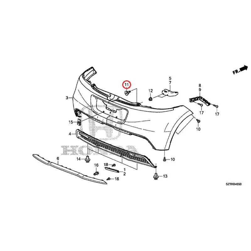 [NEW] JDM HONDA CR-Z ZF2 2014 Rear Bumper GENUINE OEM - Image 25