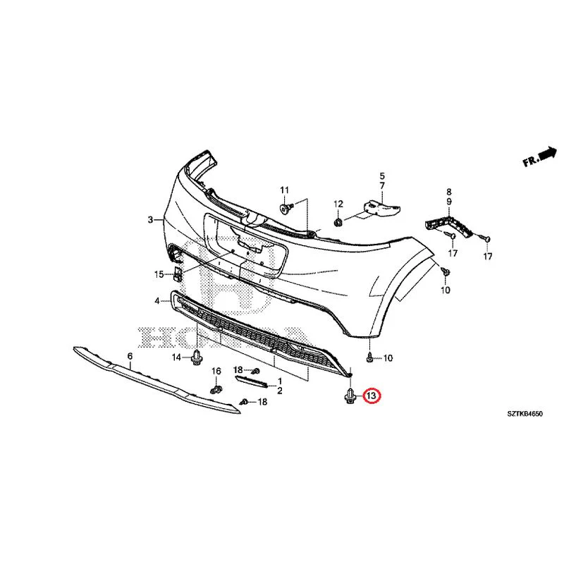 [NEW] JDM HONDA CR-Z ZF2 2014 Rear Bumper GENUINE OEM - Image 27