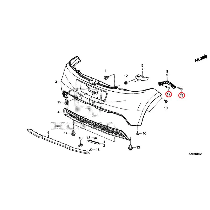 [NEW] JDM HONDA CR-Z ZF2 2014 Rear Bumper GENUINE OEM - Image 31