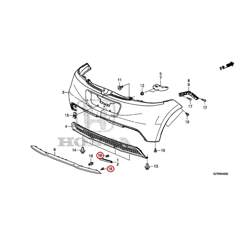 [NEW] JDM HONDA CR-Z ZF2 2014 Rear Bumper GENUINE OEM - Image 32