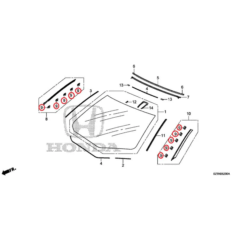 [NEW] JDM HONDA CR-Z ZF2 2014 Front Windshield GENUINE OEM - Image 11