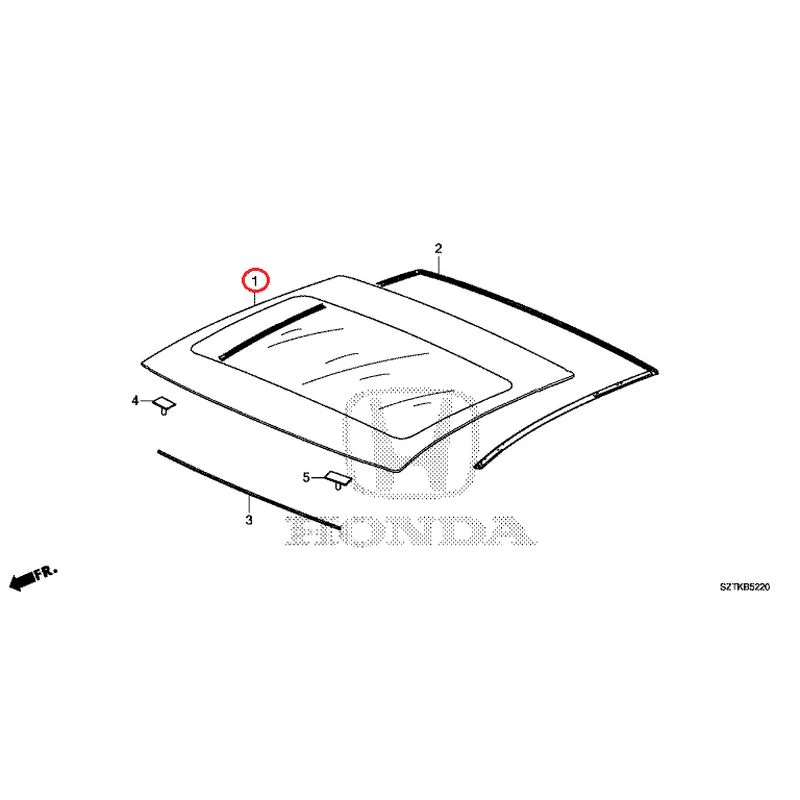 [NEW] JDM HONDA CR-Z ZF2 2014 Roof Glass GENUINE OEM - Image 2