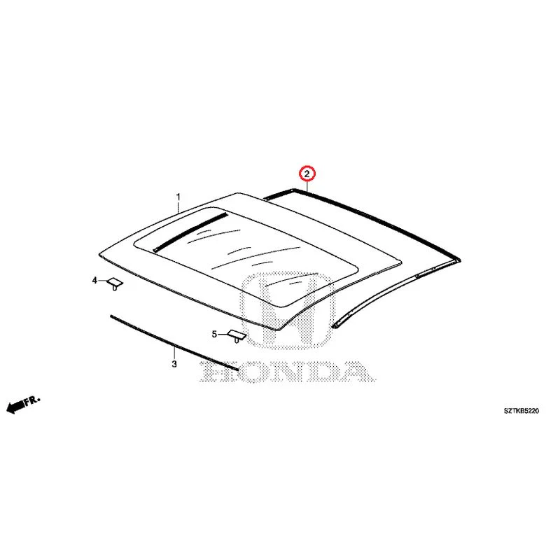 [NEW] JDM HONDA CR-Z ZF2 2014 Roof Glass GENUINE OEM - Image 3