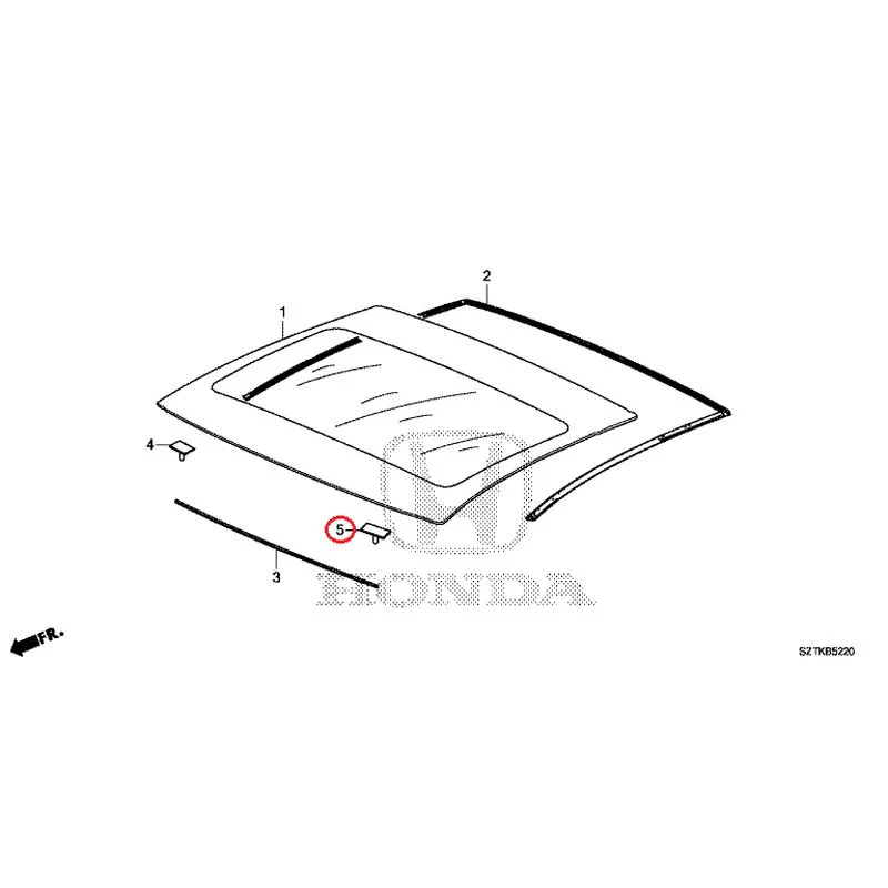 [NEW] JDM HONDA CR-Z ZF2 2014 Roof Glass GENUINE OEM - Image 6