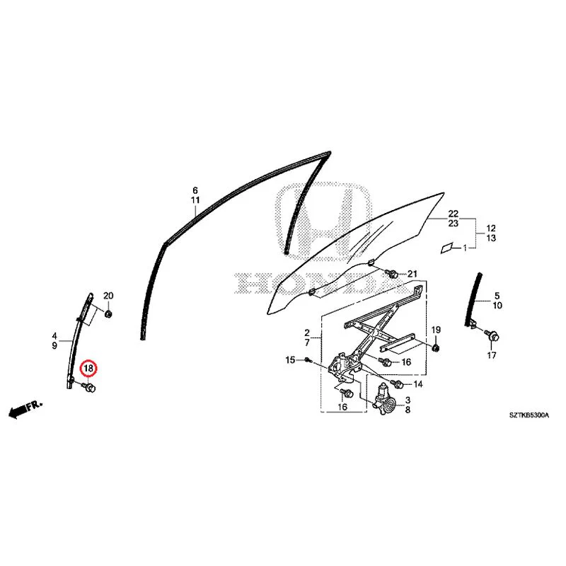[NEW] JDM HONDA CR-Z ZF2 2014 Door Glass/Regulator GENUINE OEM - Image 17