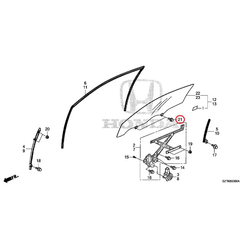 [NEW] JDM HONDA CR-Z ZF2 2014 Door Glass/Regulator GENUINE OEM - Image 20