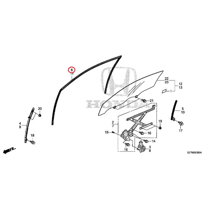 [NEW] JDM HONDA CR-Z ZF2 2014 Door Glass/Regulator GENUINE OEM - Image 6